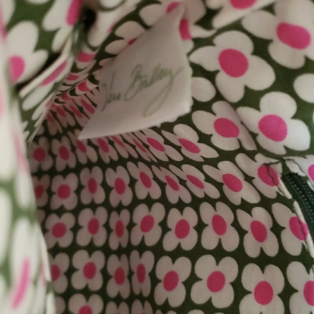 Vera Bradley Retired Olivia Pink Laptop Messenger Bag